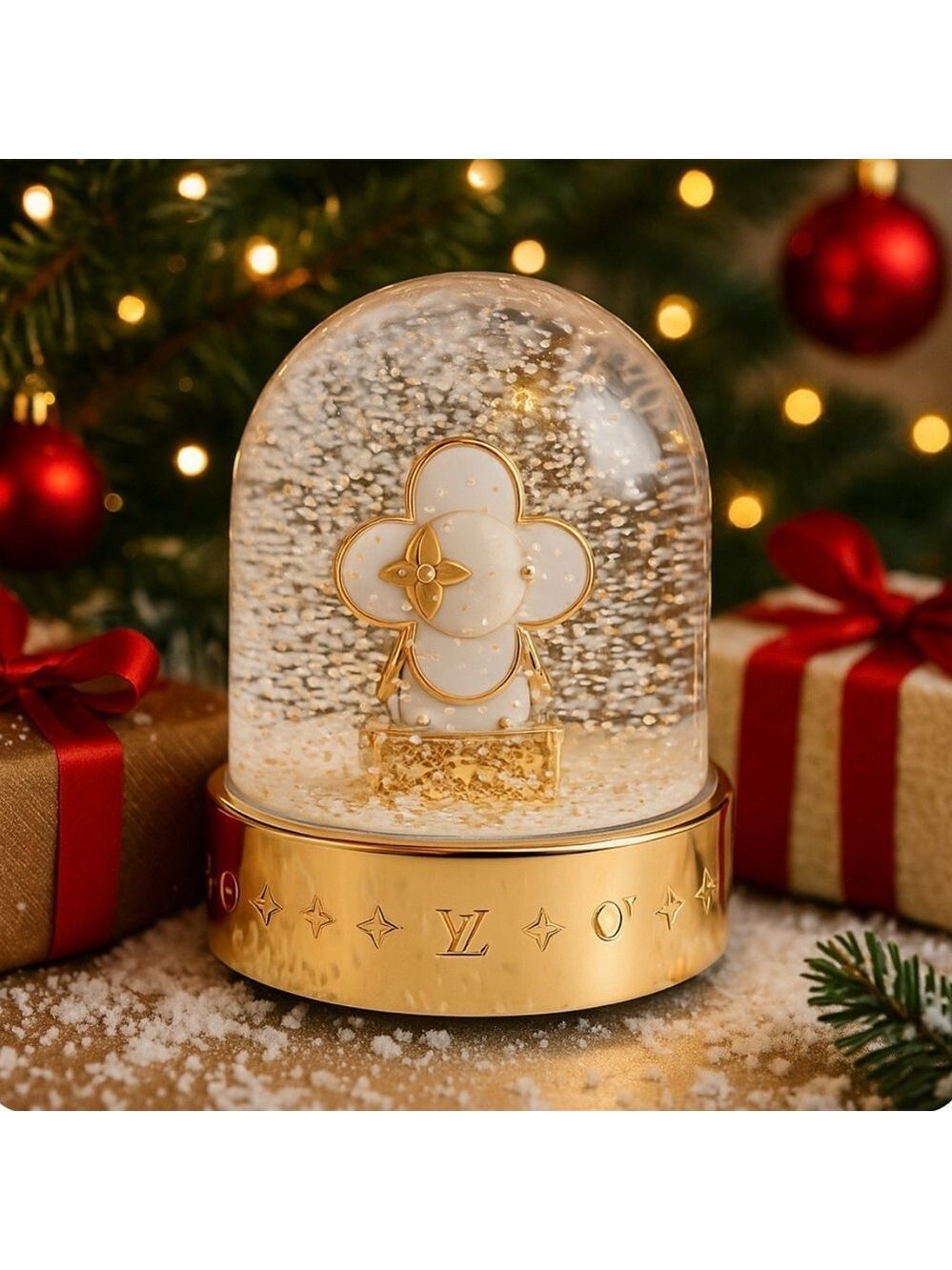 LOUIS VUITTON VIVIENNE SNOWBALL SNOW GLOBE GI0307 HOLIDAY COLLECTOR BOX